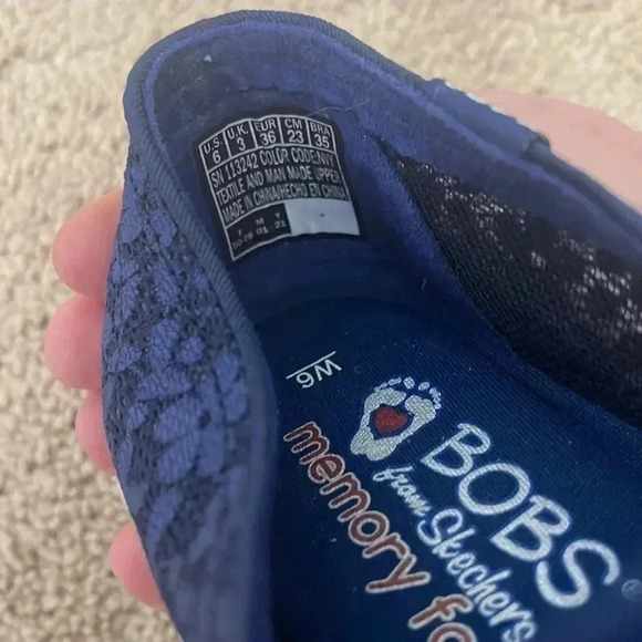 Bobs by Skechers Floral Mesh Flexpadrille 3.0 Slip Ons (Summer Fiesta) Size 6W - Picture 6 of 7